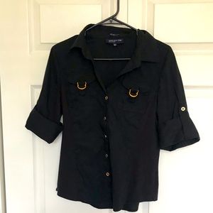Jones New York Black Top.  Size Medium